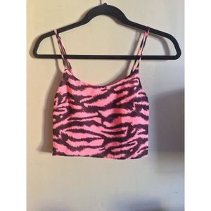 Pink Zebra Print Crop Top 💗